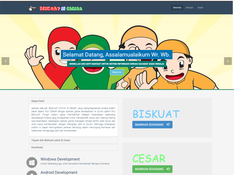 Aplikasi Biskuit Caesar